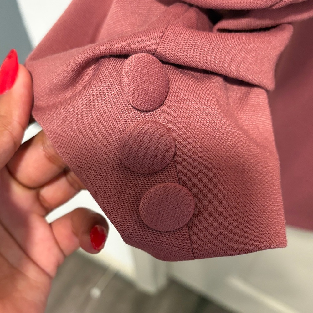 Fashion Nova Rose Mauve Single-Button Blazer - Picture 7 of 7
